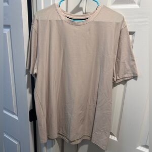 DKNY Men's Light Tan Short Sleeve Tee
